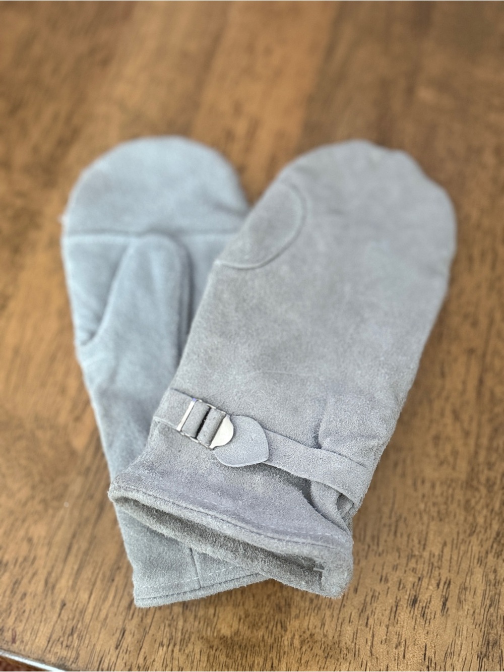 Vtg Alaska Sleeping Bag Co Deerskin Leather mittens fleece lined Ladies Large